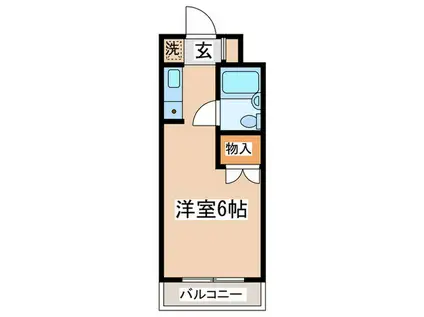 ビアメゾン高幡不動(ワンルーム/3階)の間取り写真