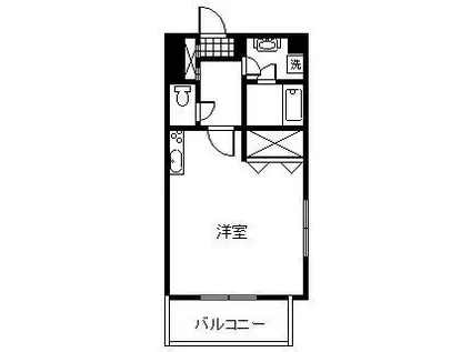 アリュール・アイ(ワンルーム/5階)の間取り写真
