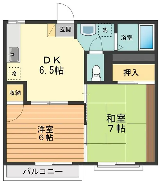 フェルム大山 1階階 間取り