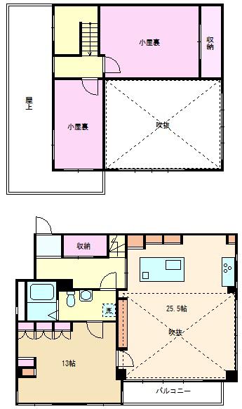 HOUSE-TM(1SLDK/3階)の間取り写真