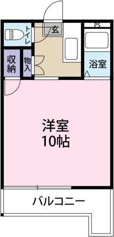 シャトル昭和町(1K/1階)の間取り写真