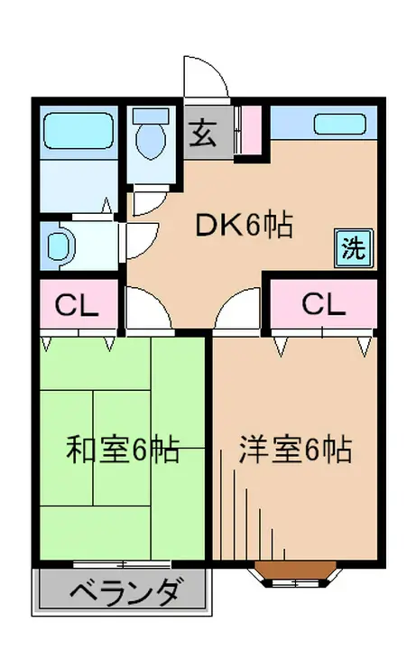 ドミール泉田 2階階 間取り