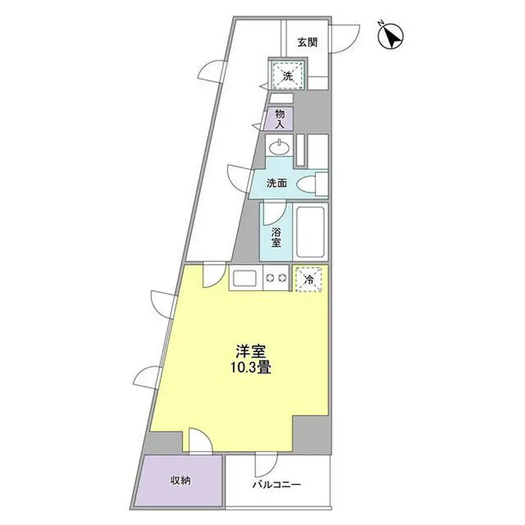 TKフラッツ渋谷 9階階 間取り