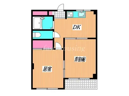 メゾンド牟礼南(2DK/1階)の間取り写真