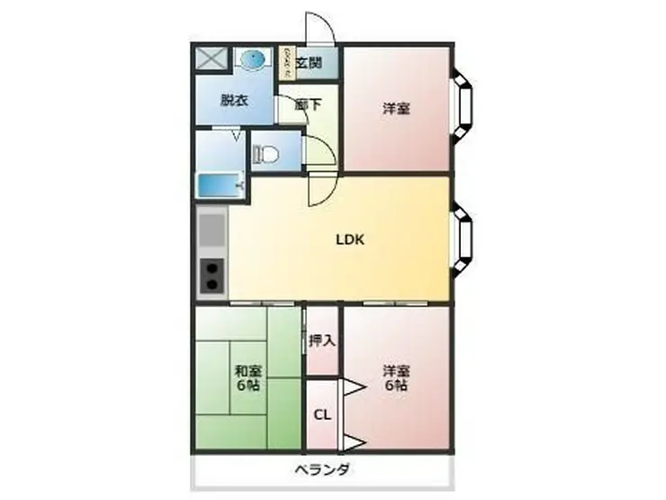 ロイヤルメゾンII 3階階 間取り