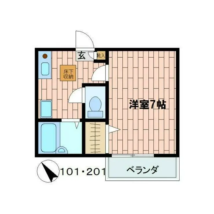 サントピアKII 1階階 間取り