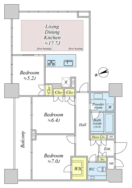 ガレリア・サーラ 29階階 間取り