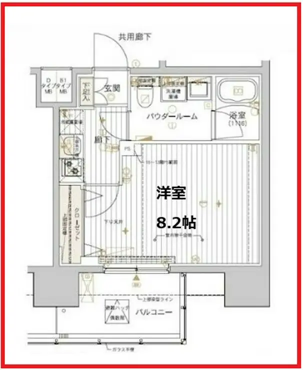 メインステージ東日暮里 9階階 間取り
