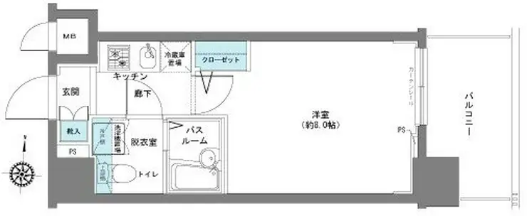 フェニックス八王子弐番館 4階階 間取り