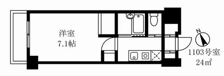 アーツ芝浦 11階階 間取り