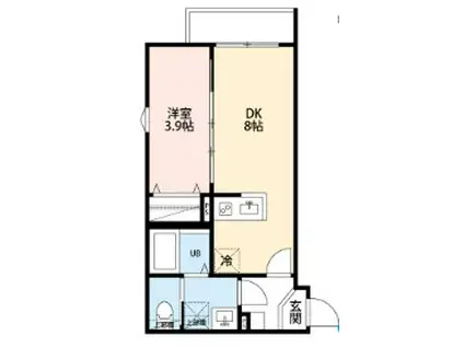 レジデンス鉄博(1LDK/3階)の間取り写真