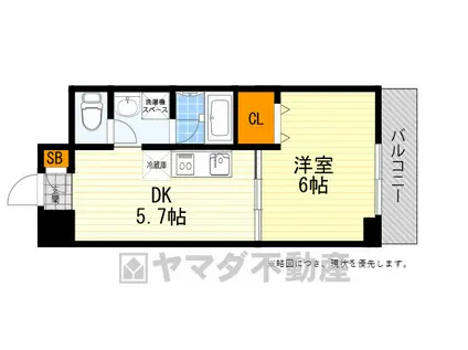 第8関根マンション(1DK/3階)の間取り写真
