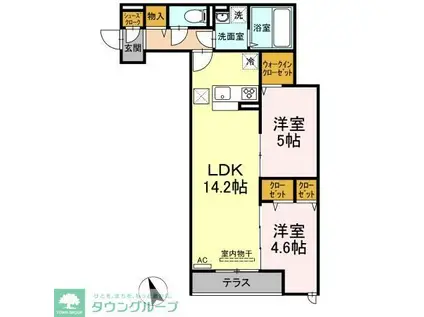 セジュール西台 7号棟(2LDK/1階)の間取り写真