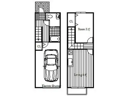 G.ROSSO(1LDK/1階)の間取り写真
