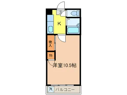 杉浦マンション(1K/4階)の間取り写真