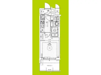 エステムコート難波ウエスト-SIDEIXレデント(1K/4階)の間取り写真