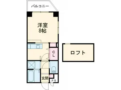 S・Tハウス(ワンルーム/3階)の間取り写真