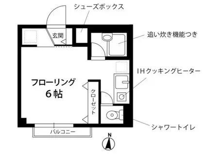 プチグランデ立石(ワンルーム/2階)の間取り写真