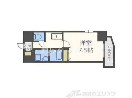 LA DOUCEUR梅田ウエスト(1K/10階)の間取り写真