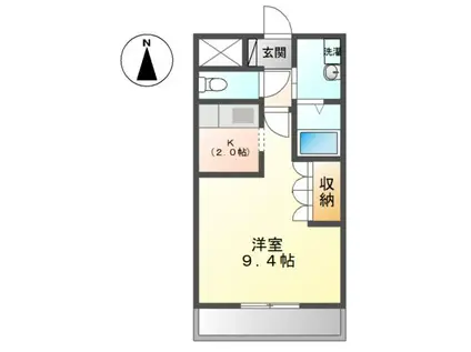 DANDELION II (1K/2階)の間取り写真