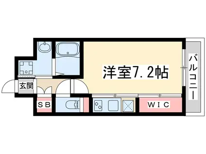 プレッツア新大阪(ワンルーム/11階)の間取り写真