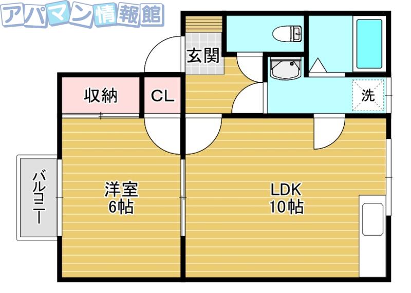 ハイムサンロード(1LDK/1階)の間取り写真