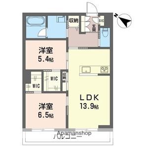 アスターミキ(2LDK/3階)の間取り写真