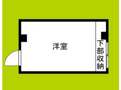 万葉ビル(ワンルーム/2階)の間取り写真