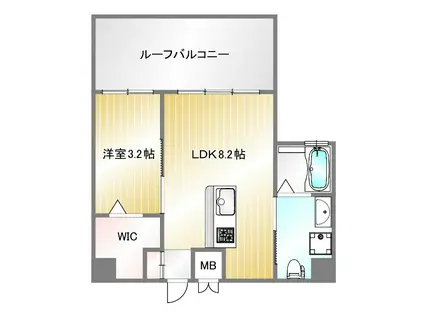 ザ・コッチ神戸(1LDK/10階)の間取り写真