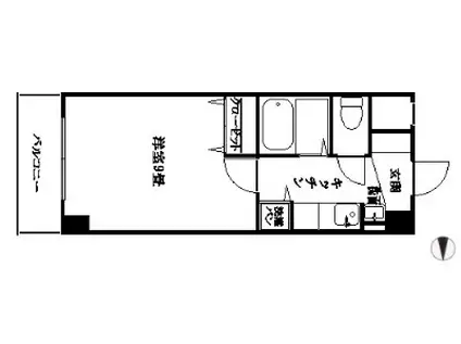 ピアチェーレA(1K/2階)の間取り写真
