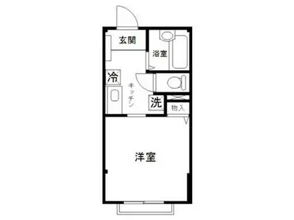 クレール押上(1K/2階)の間取り写真