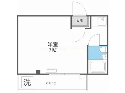 大宝今里CTスクエア(ワンルーム/7階)の間取り写真