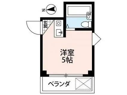 プリティ・ハウス(ワンルーム/3階)の間取り写真