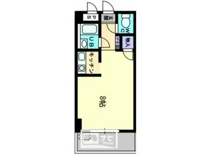 コンコート志度(1K/3階)の間取り写真