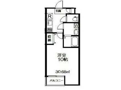 ヴァージナル阿佐谷(1K/3階)の間取り写真