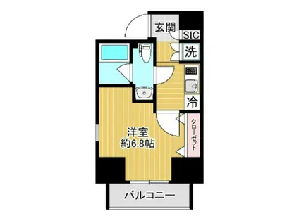 グランフォース秋葉原(1K/2階)の間取り写真