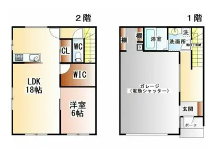 LE GRAND CHARIOT(1LDK/1階)の間取り写真