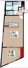 KAレジデンス上石神井(1LDK/2階)の間取り写真