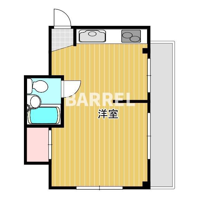 コアフール豊中(ワンルーム/3階)の間取り写真