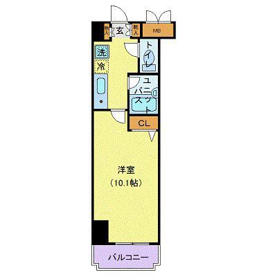 グレース東神田(1K/7階)の間取り写真