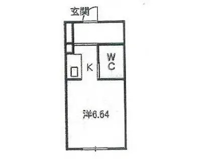 SUN VISON(ワンルーム/1階)の間取り写真