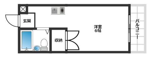 松ヶ丘エンビィマンション(1K/3階)の間取り写真