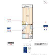RISTIA海老名(1K/1階)の間取り写真