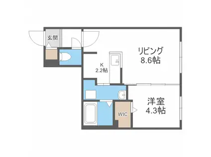 ARMADA(1LDK/3階)の間取り写真