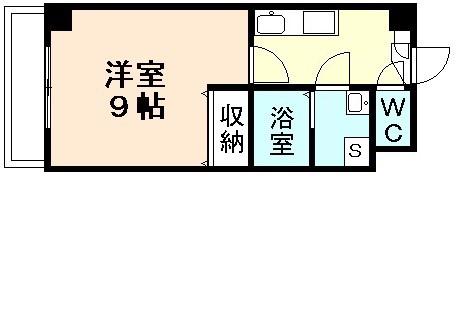 メゾンドワイズ(1K/2階)の間取り写真