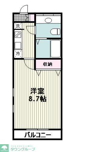 STYLE BE(1K/3階)の間取り写真