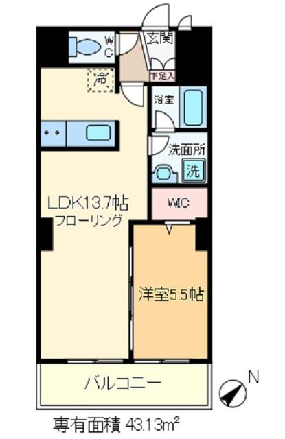 LA・SAKURAS(1LDK/2階)の間取り写真