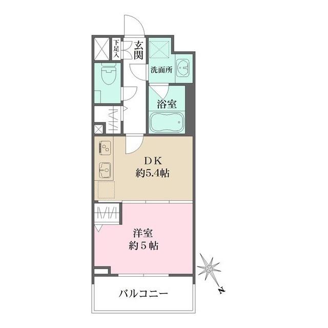 SILVERADO SHIBASAKICHO(1DK/3階)の間取り写真