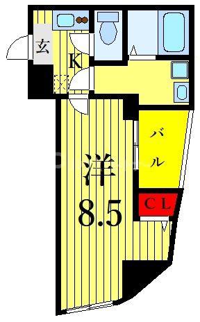BROOKLYN S KASAI(1K/5階)の間取り写真