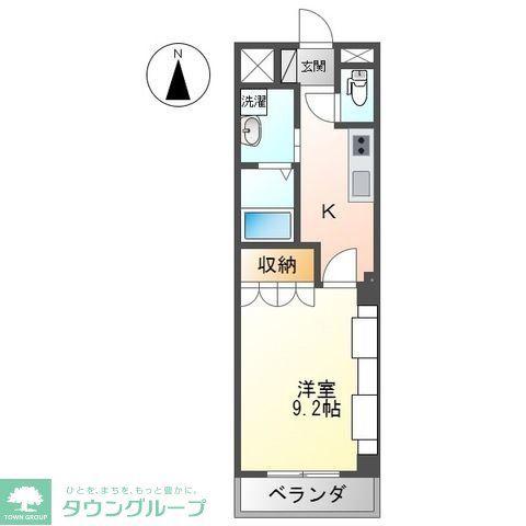 ニュープラネット(1K/3階)の間取り写真